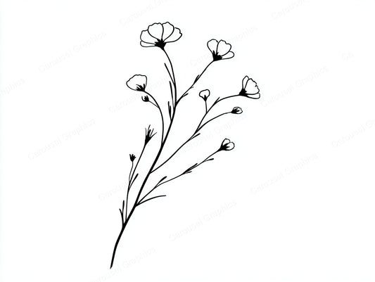 Wildflower Vector Graphic preview