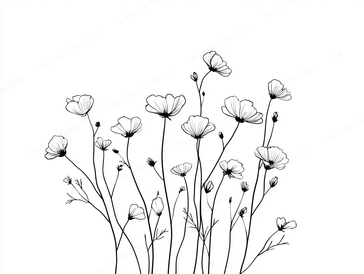 Wildflower Vector Graphic preview