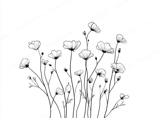 Wildflower Vector Graphic preview