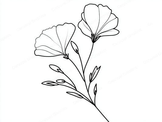 Wildflower Vector Graphic preview