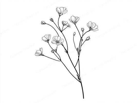 Wildflower Vector Graphic preview