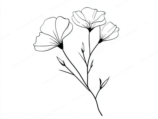 Wildflower Vector Graphic preview