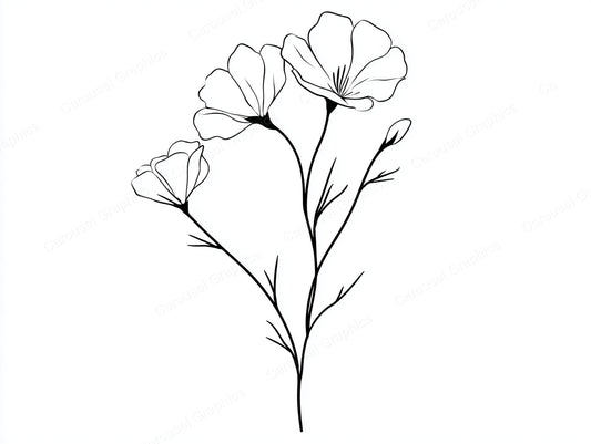 Wildflower Vector Graphic preview