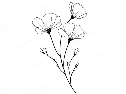 Wildflower Vector Graphic preview