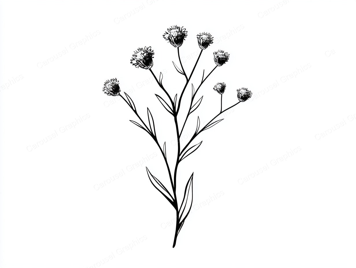 Wildflower Vector Graphic preview