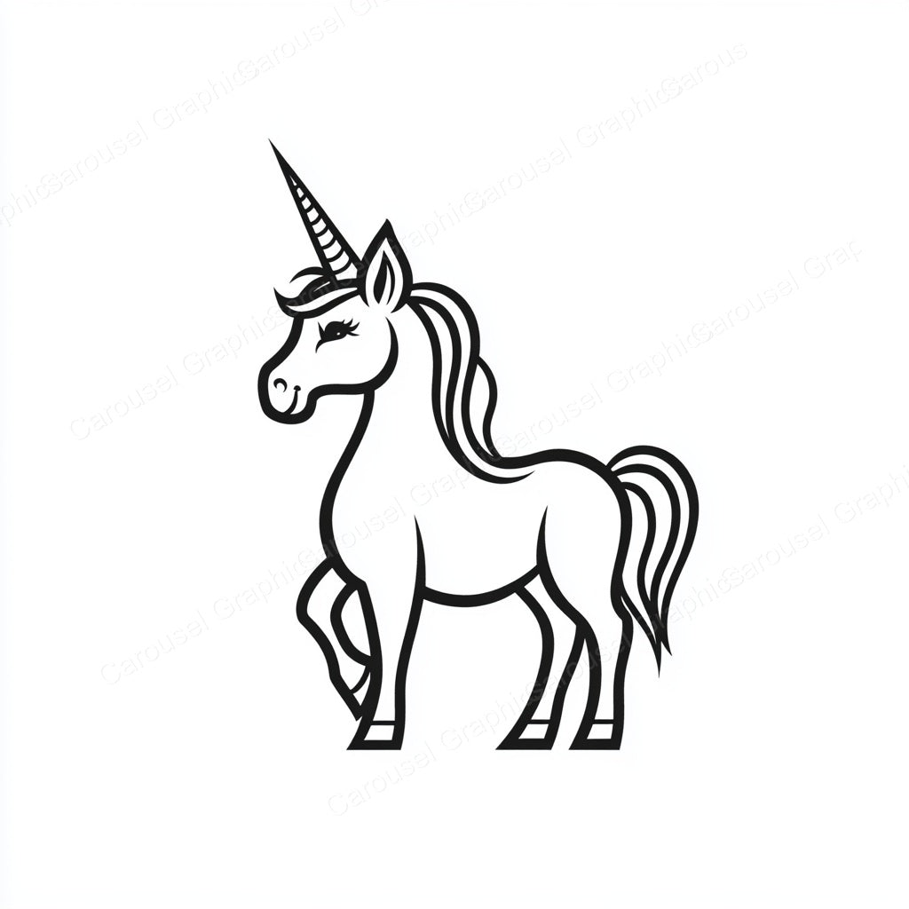 Unicorn Vector Graphic preview