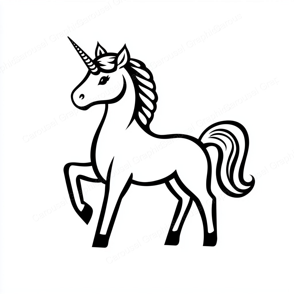 Unicorn Vector Graphic preview