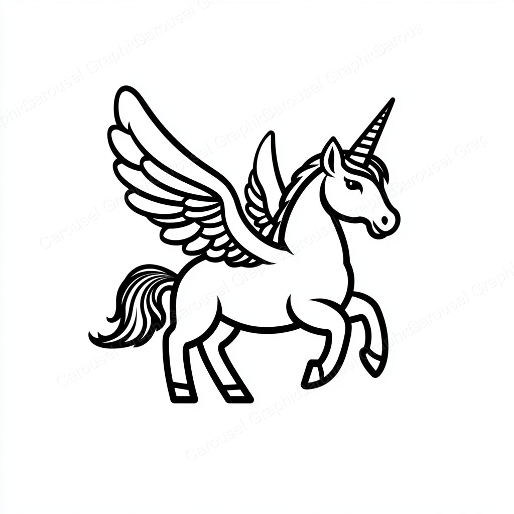 Unicorn Vector Graphic preview