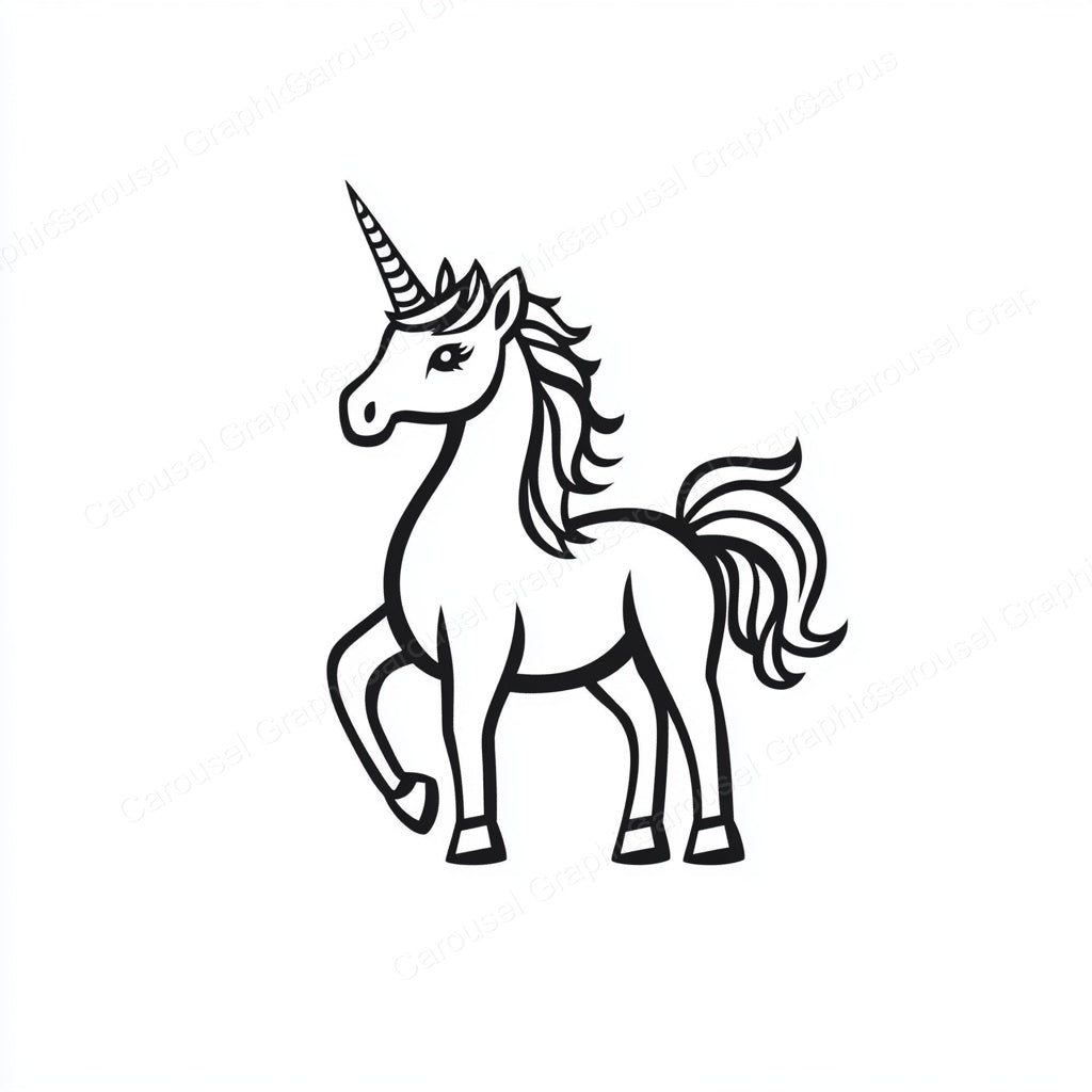 Unicorn Vector Graphic preview