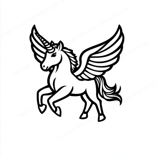 Unicorn Vector Graphic preview