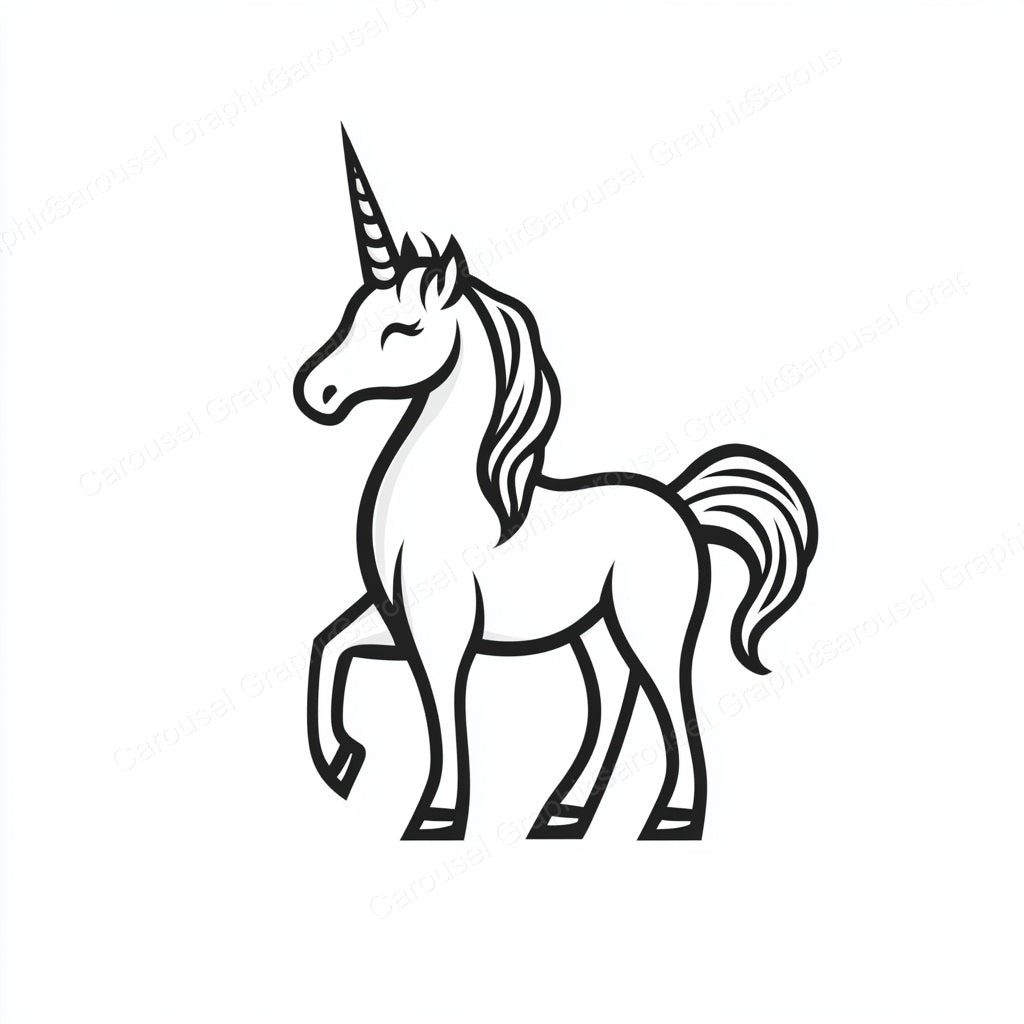 Unicorn Vector Graphic preview