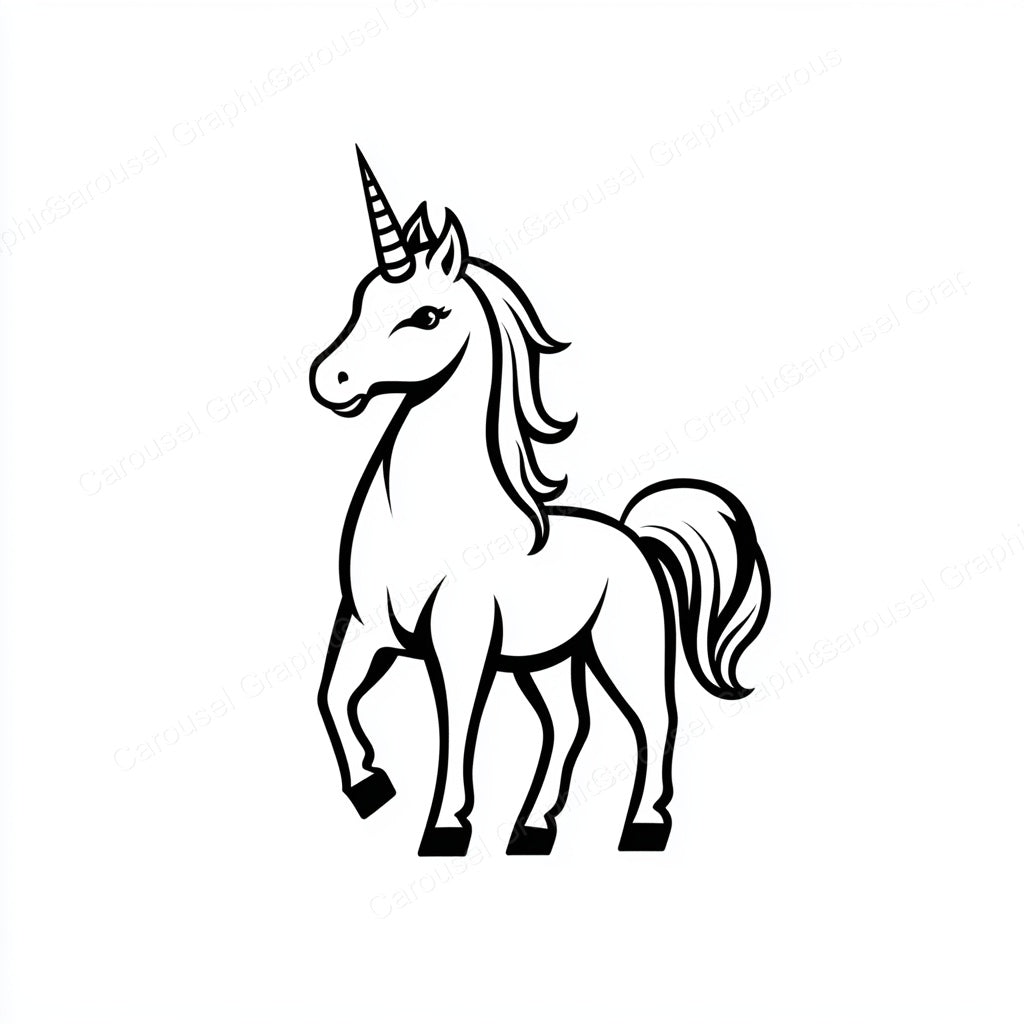 Unicorn Vector Graphic preview