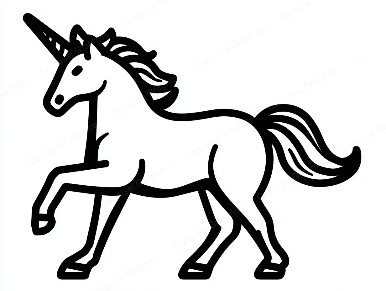 Unicorn Vector Graphic preview