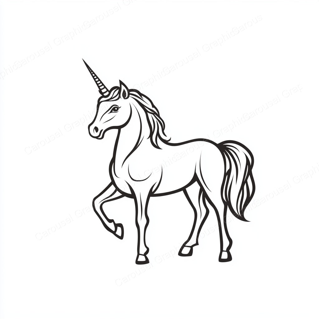 Unicorn Vector Graphic preview