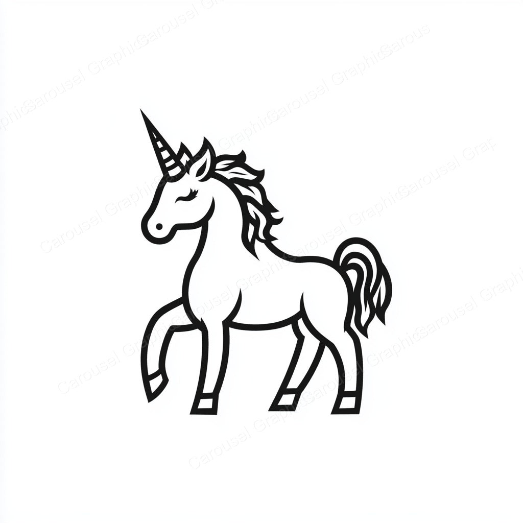 Unicorn Vector Graphic preview