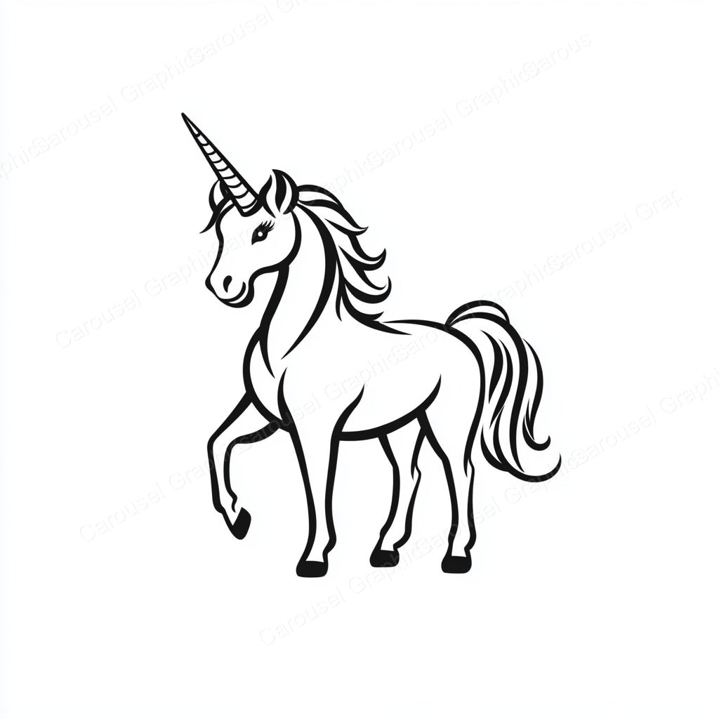Unicorn Vector Graphic preview