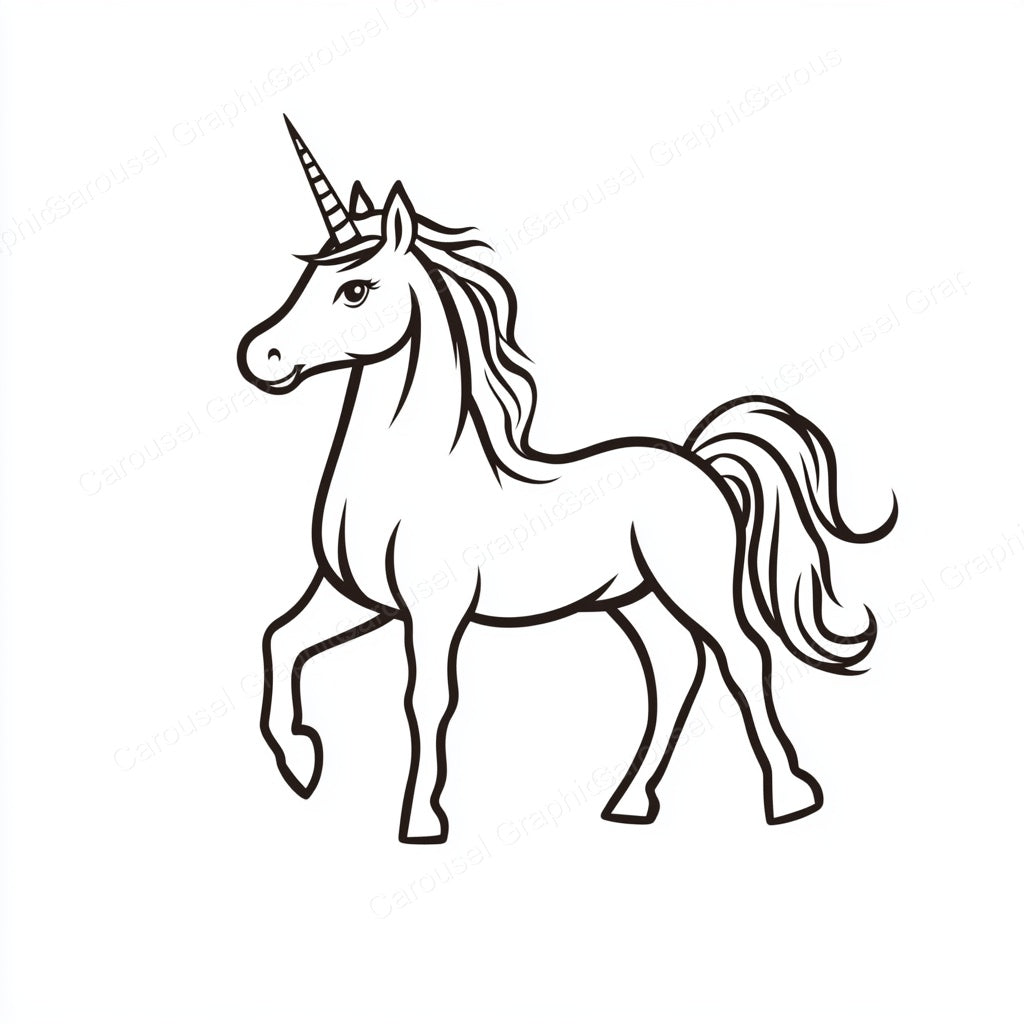 Unicorn Vector Graphic preview