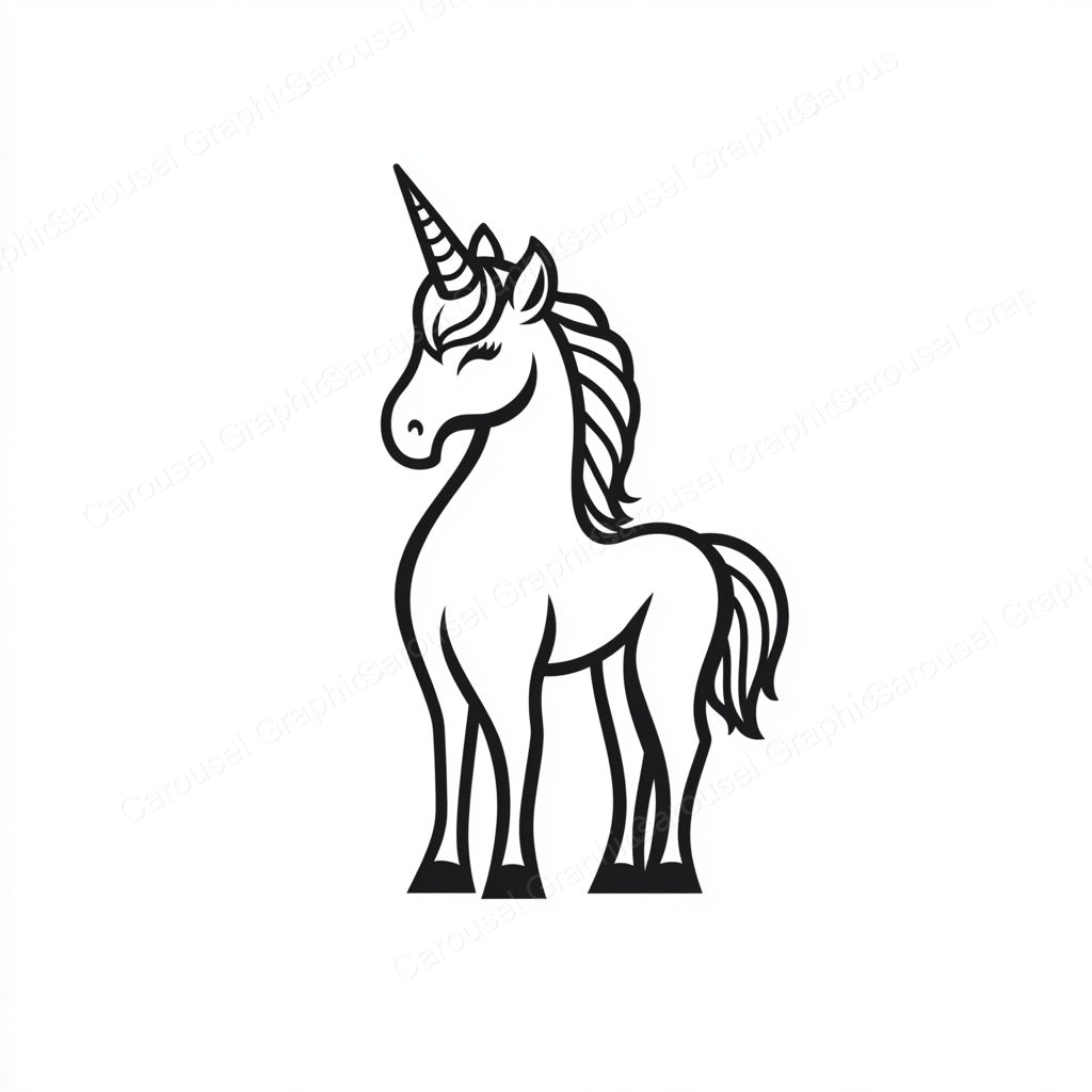 Unicorn Vector Graphic preview
