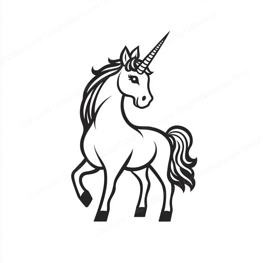 Unicorn Vector Graphic preview