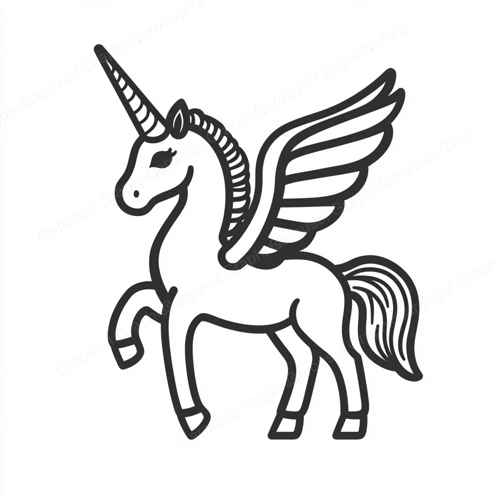 Unicorn Vector Graphic preview