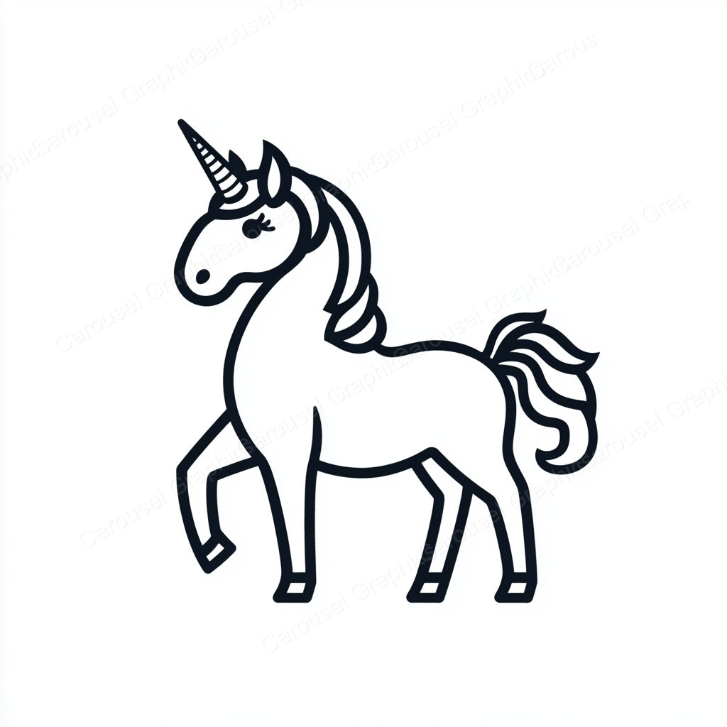 Unicorn Vector Graphic preview