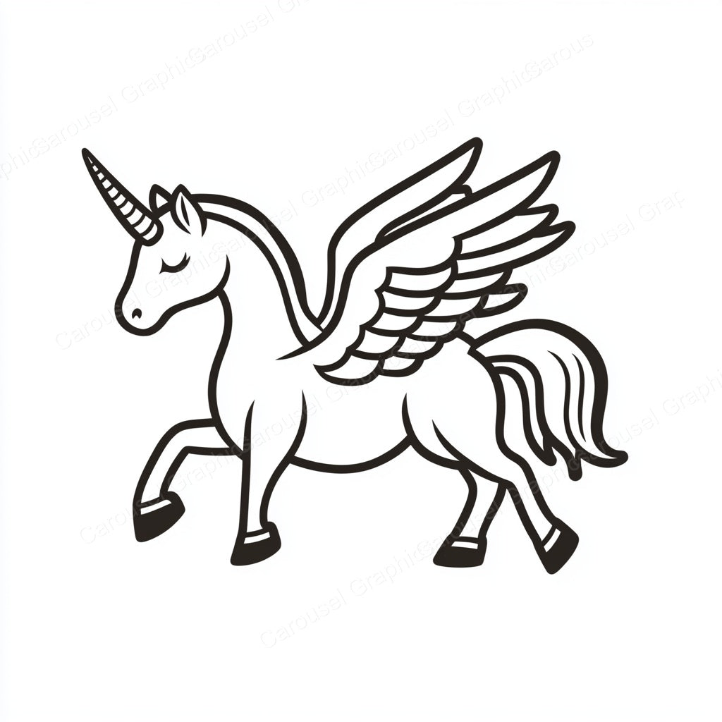 Unicorn Vector Graphic preview