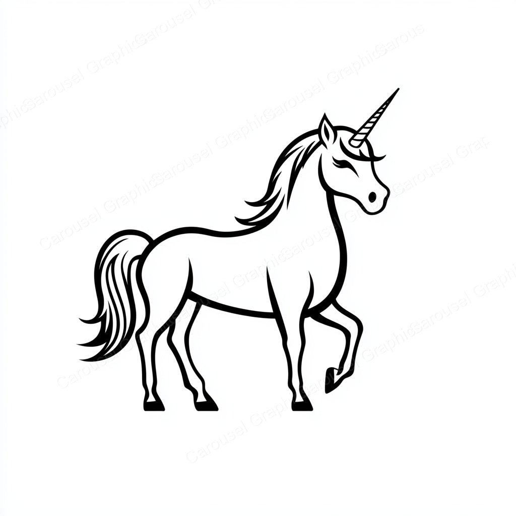 Unicorn Vector Graphic preview