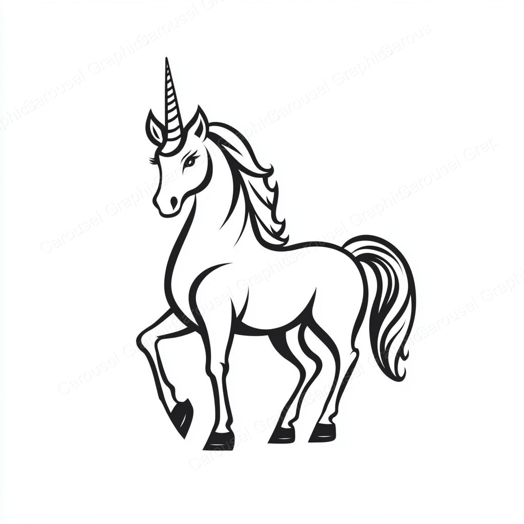 Unicorn Vector Graphic preview