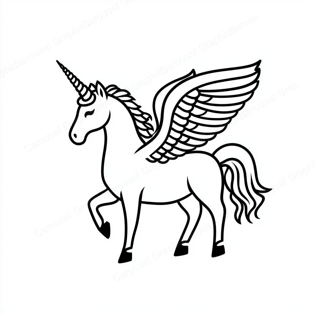 Unicorn Vector Graphic preview