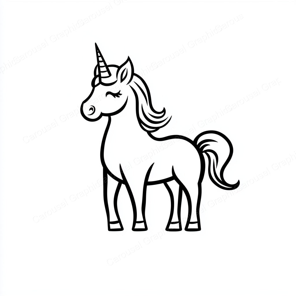 Unicorn Vector Graphic preview