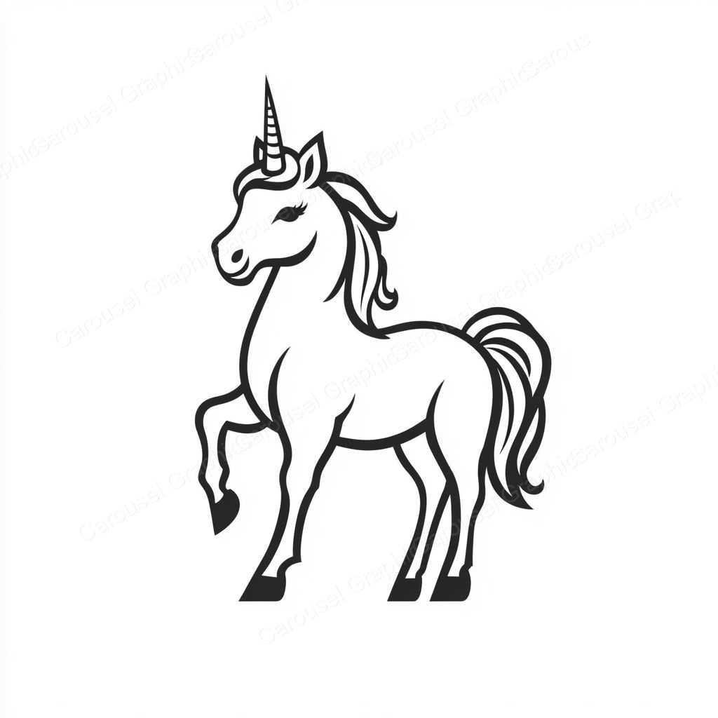 Unicorn Vector Graphic preview