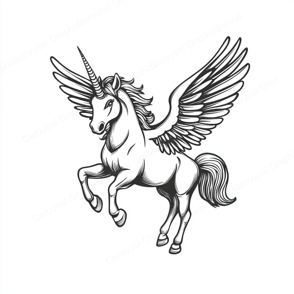 Unicorn Vector Graphic preview