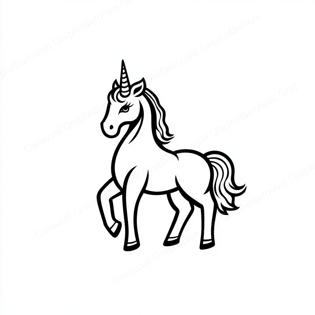 Unicorn Vector Graphic preview