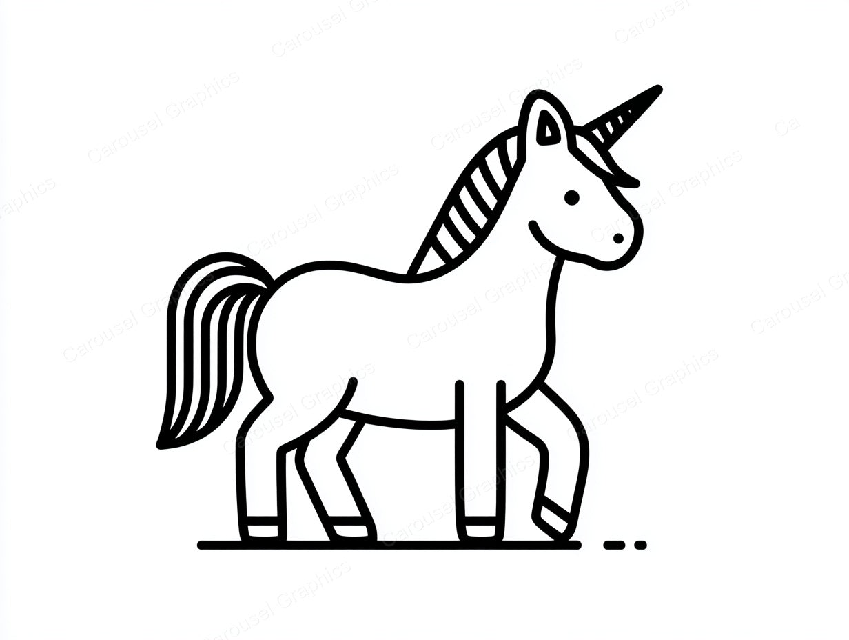 Unicorn Vector Graphic preview