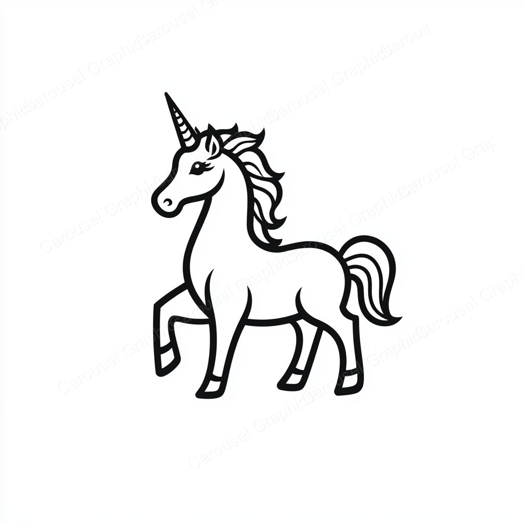 Unicorn Vector Graphic preview