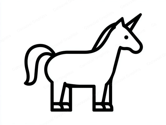 Unicorn Vector Graphic preview