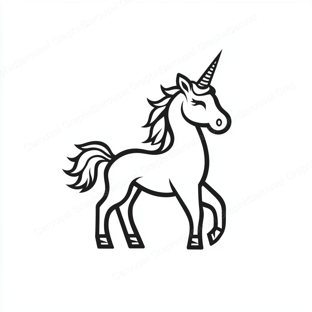 Unicorn Vector Graphic preview