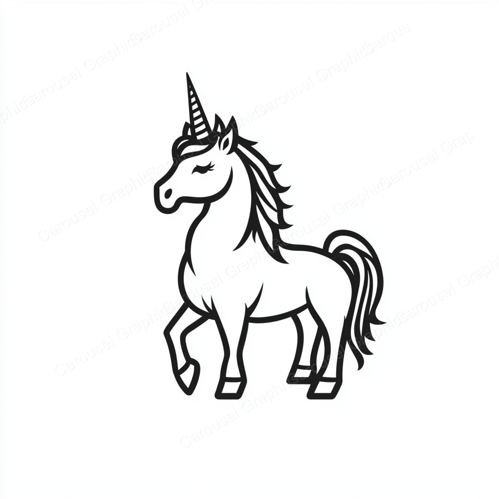 Unicorn Vector Graphic preview