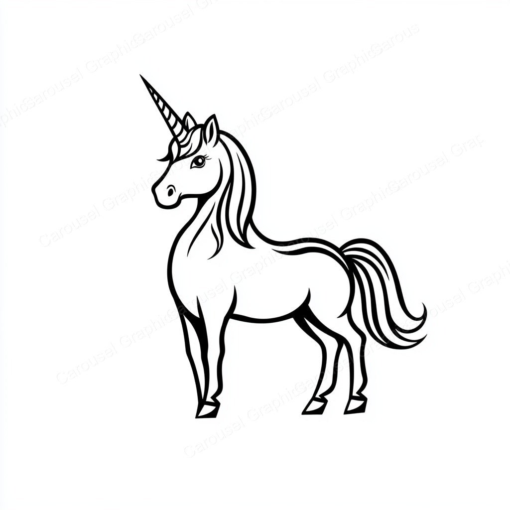 Unicorn Vector Graphic preview