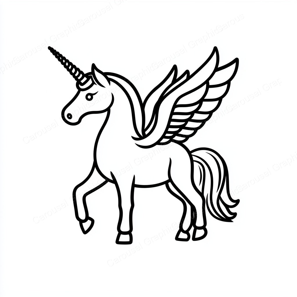 Unicorn Vector Graphic preview