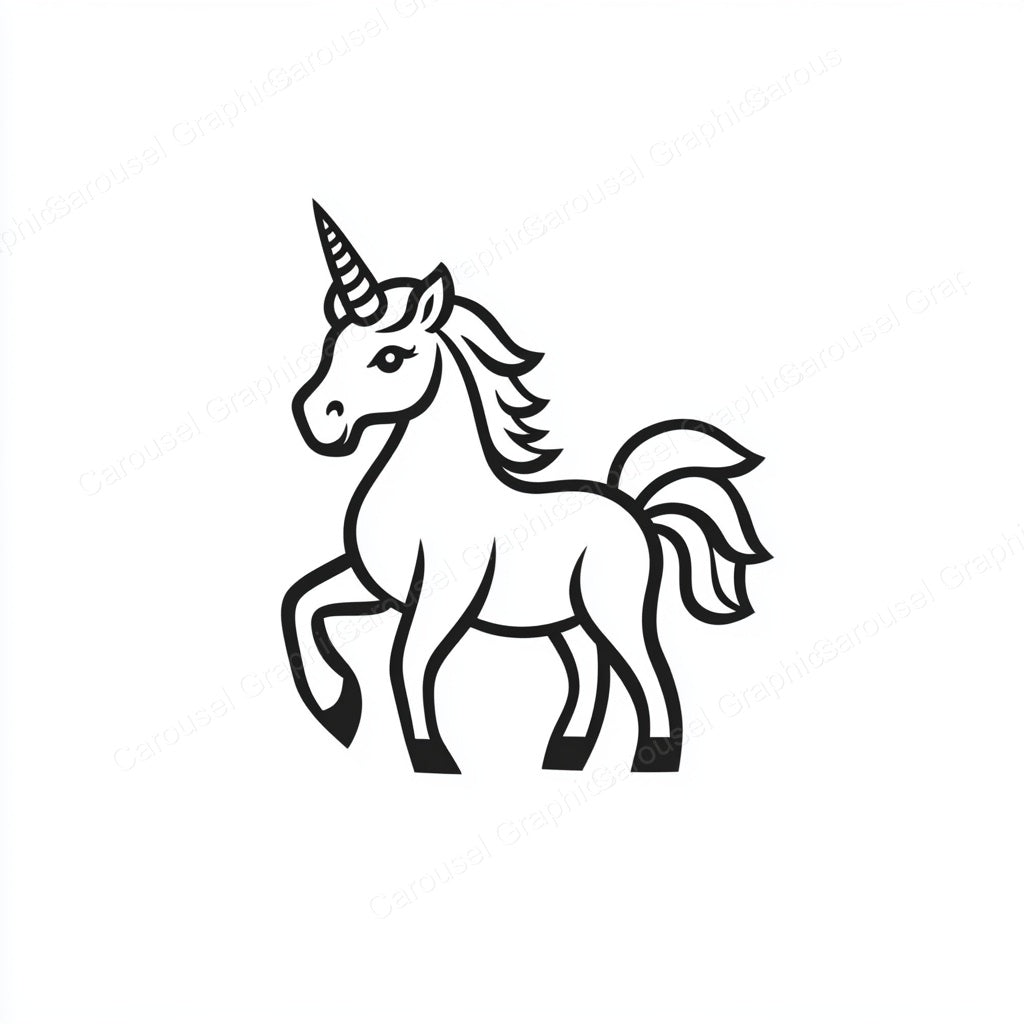 Unicorn Vector Graphic preview