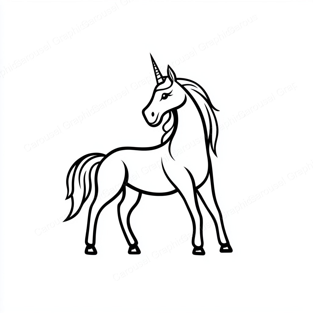 Unicorn Vector Graphic preview