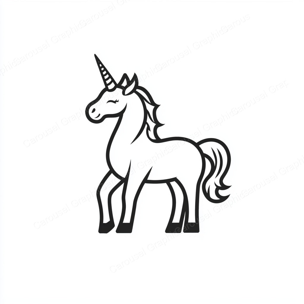 Unicorn Vector Graphic preview