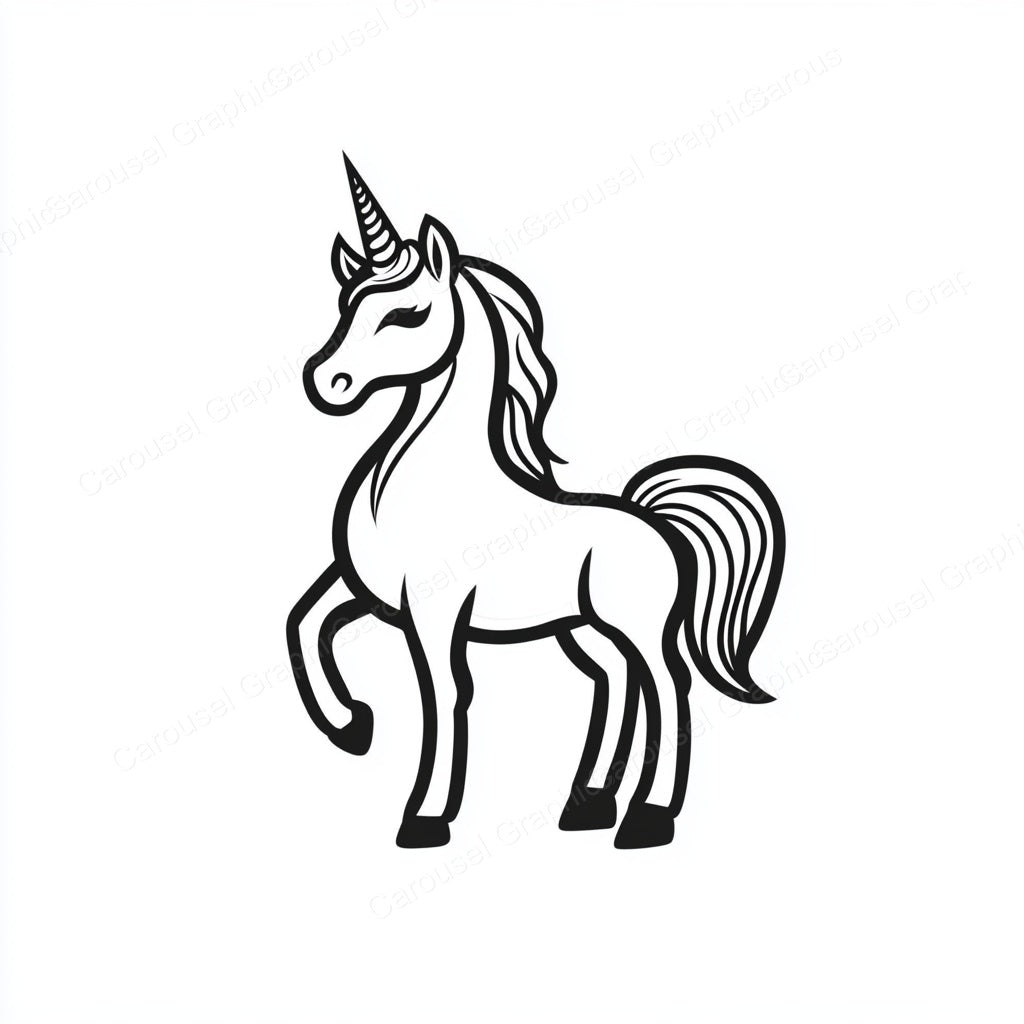 Unicorn Vector Graphic preview