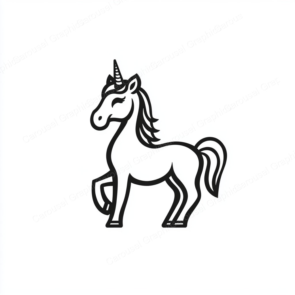 Unicorn Vector Graphic preview