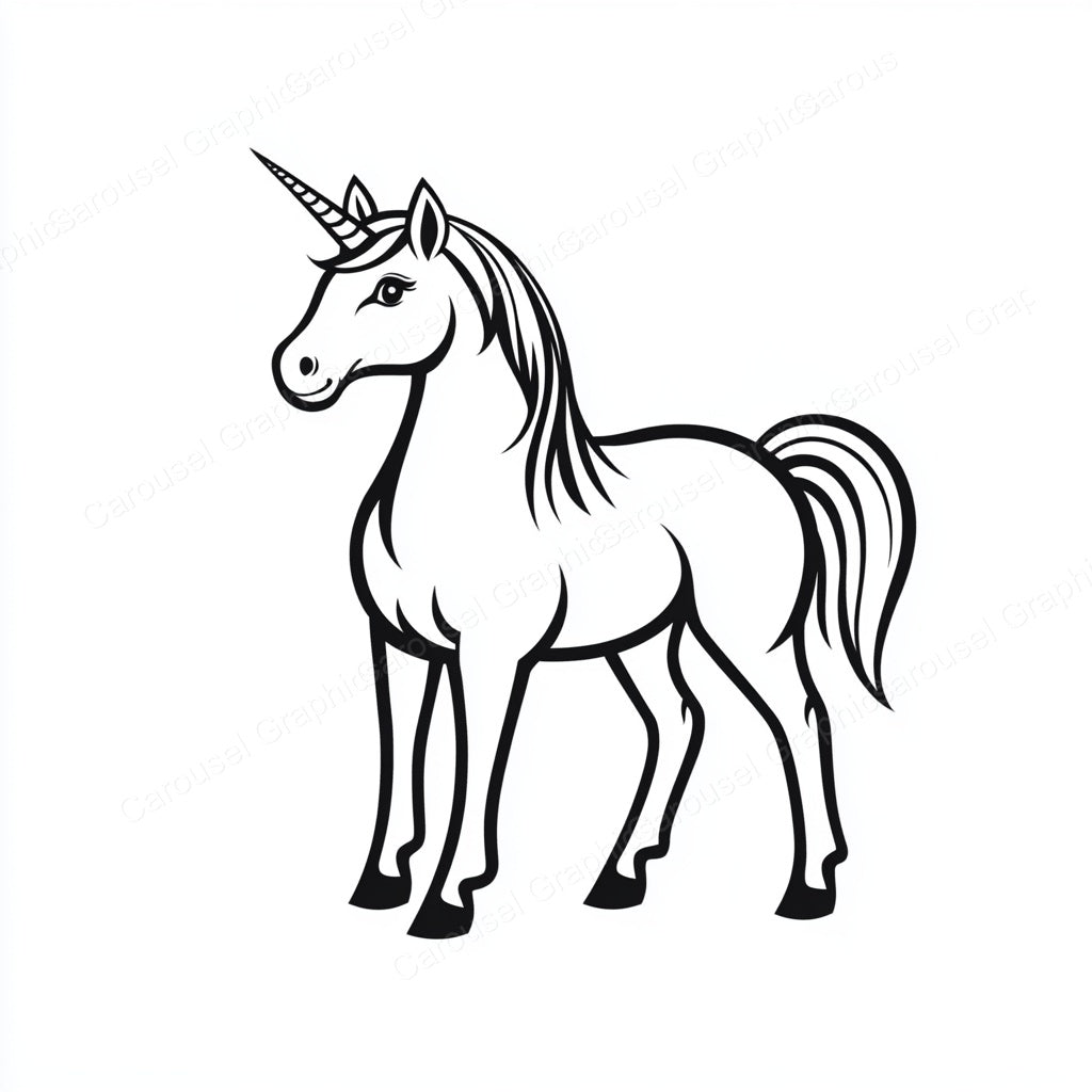Unicorn Vector Graphic preview