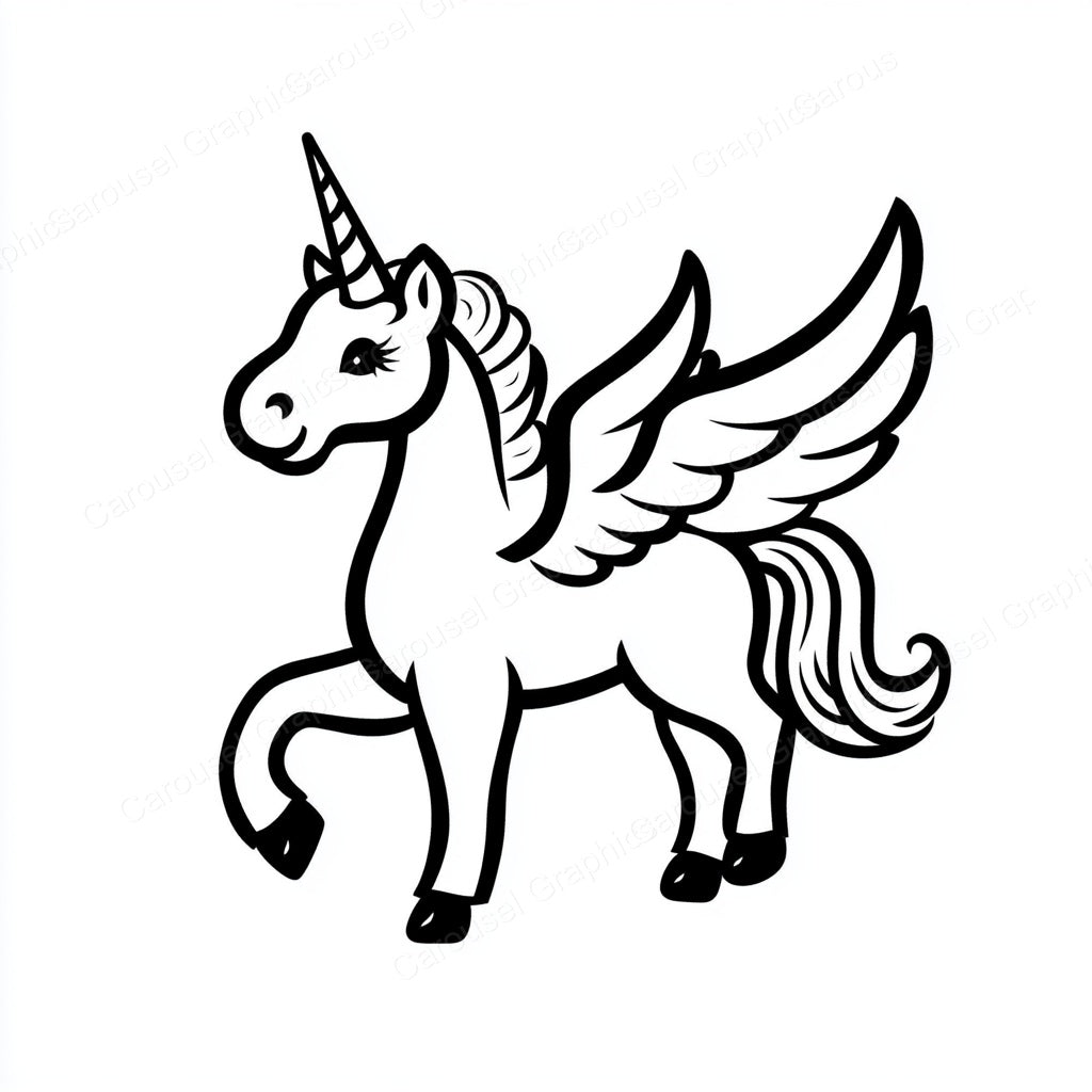 Unicorn Vector Graphic preview