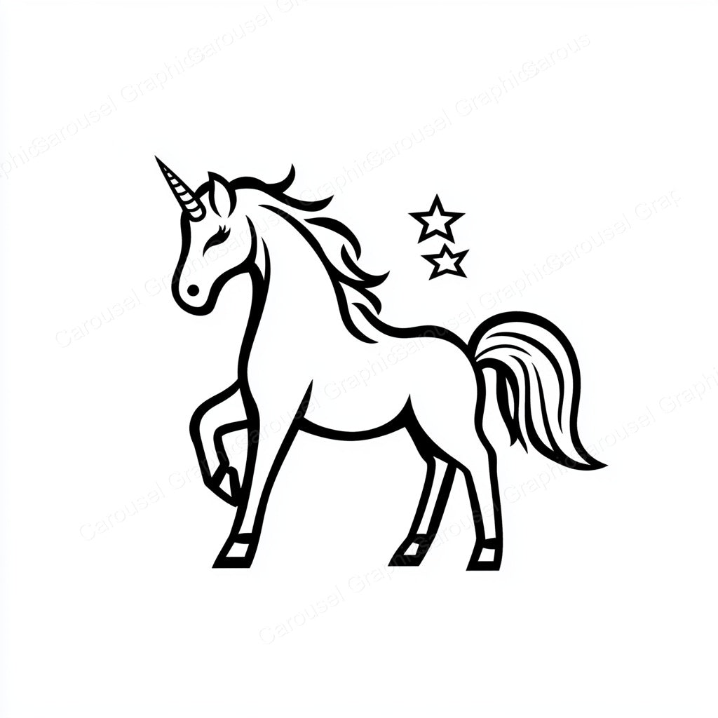 Unicorn Vector Graphic preview