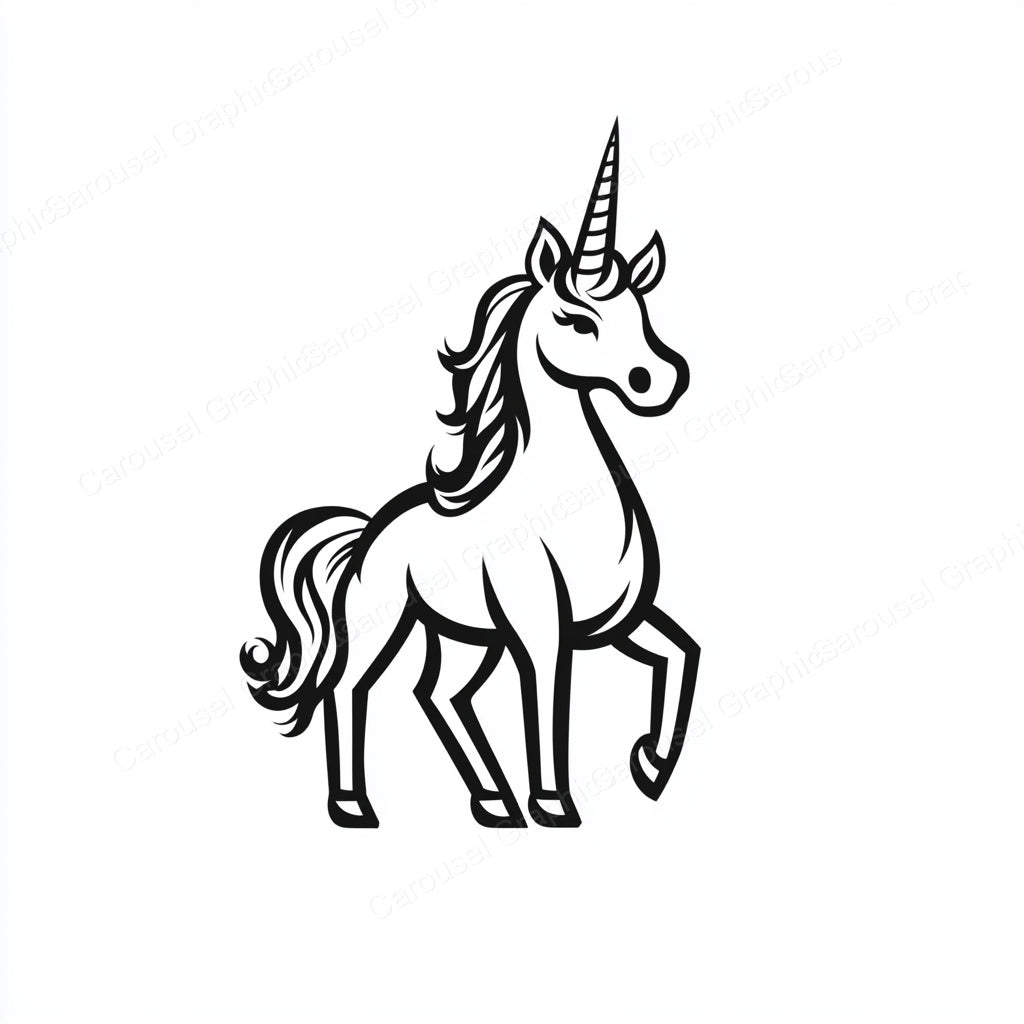 Unicorn Vector Graphic preview