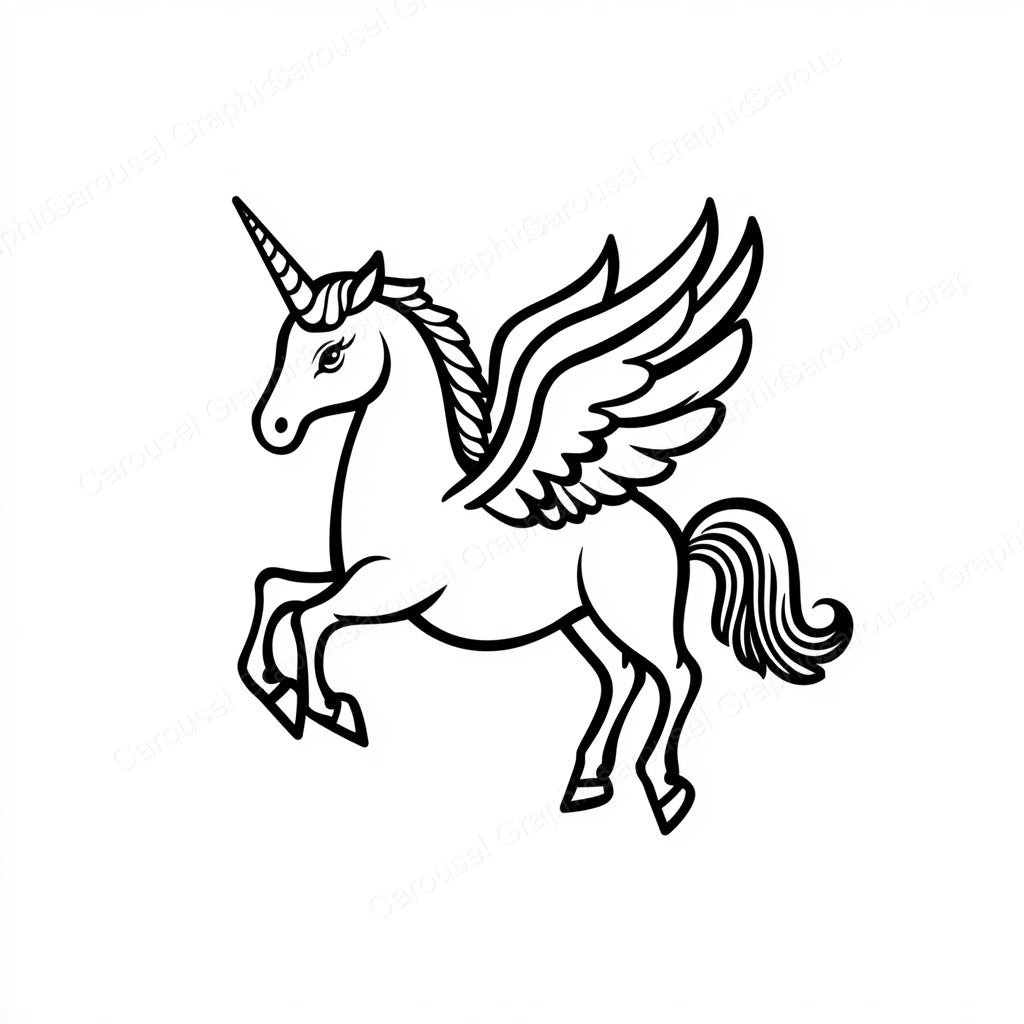 Unicorn Vector Graphic preview